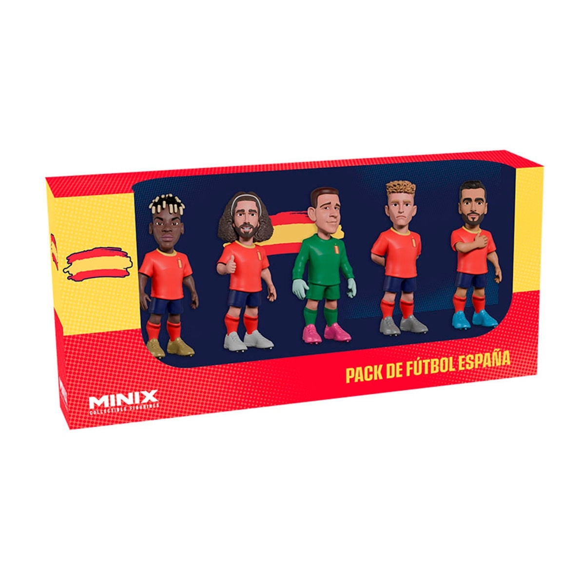 BANDAI - Pack de 5 figuras Minix de 7 cm Edición limitada Selección Española Bandai. - Image 1