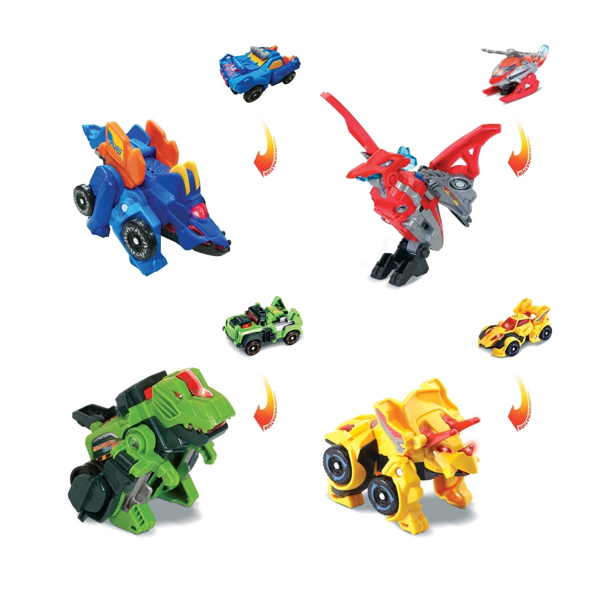VTech - Switch&Go Dinos pequeños, Modelos surtidos, Dinosaurios que se transforman en vehículos VTech. - Image 1