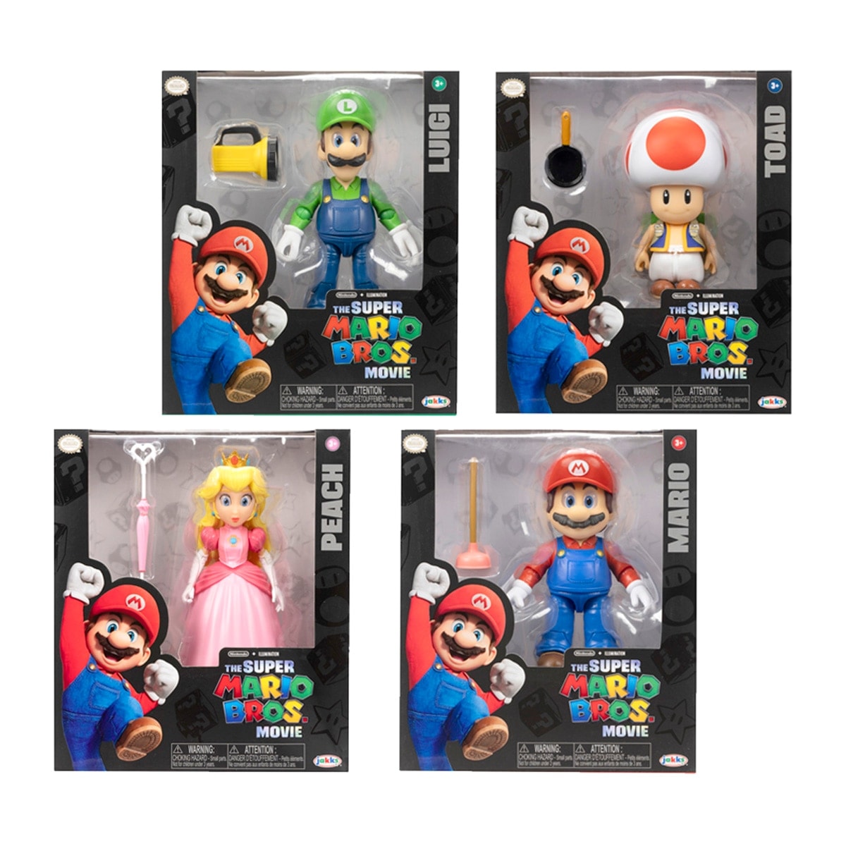 Nintendo - Figuras de 13 cm articuladas Super Mario Bros La Película. - Image 1