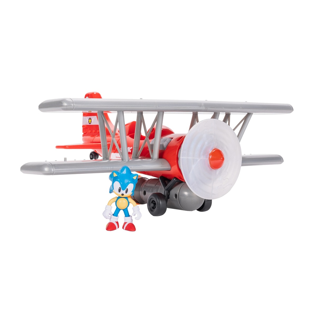 Jakks Pacific - Avioneta Tornado Biplano con Funciones con Figura 6 cm Sonic Jakks Pacific. - Image 1