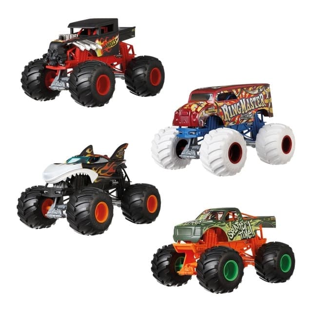 Hot Wheels - Hot Wheels Monster Truck coches de juguetes grandes 1:24, modelos surtidos.