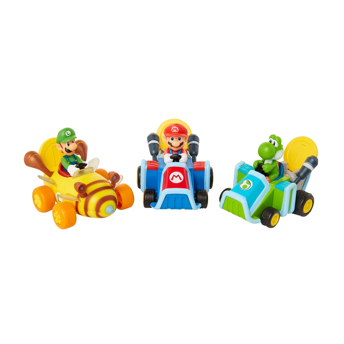 Nintendo - Vehículos surtidos Mini Kart Racers con moneda y retro fricción Super Mario Nintendo. - Image 1