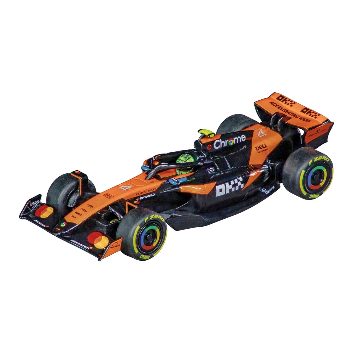 Carrera - Coche retro fricción McLaren Formula 1 Team L. Norris, No.4 Carrera Pull&Speed. - Image 1