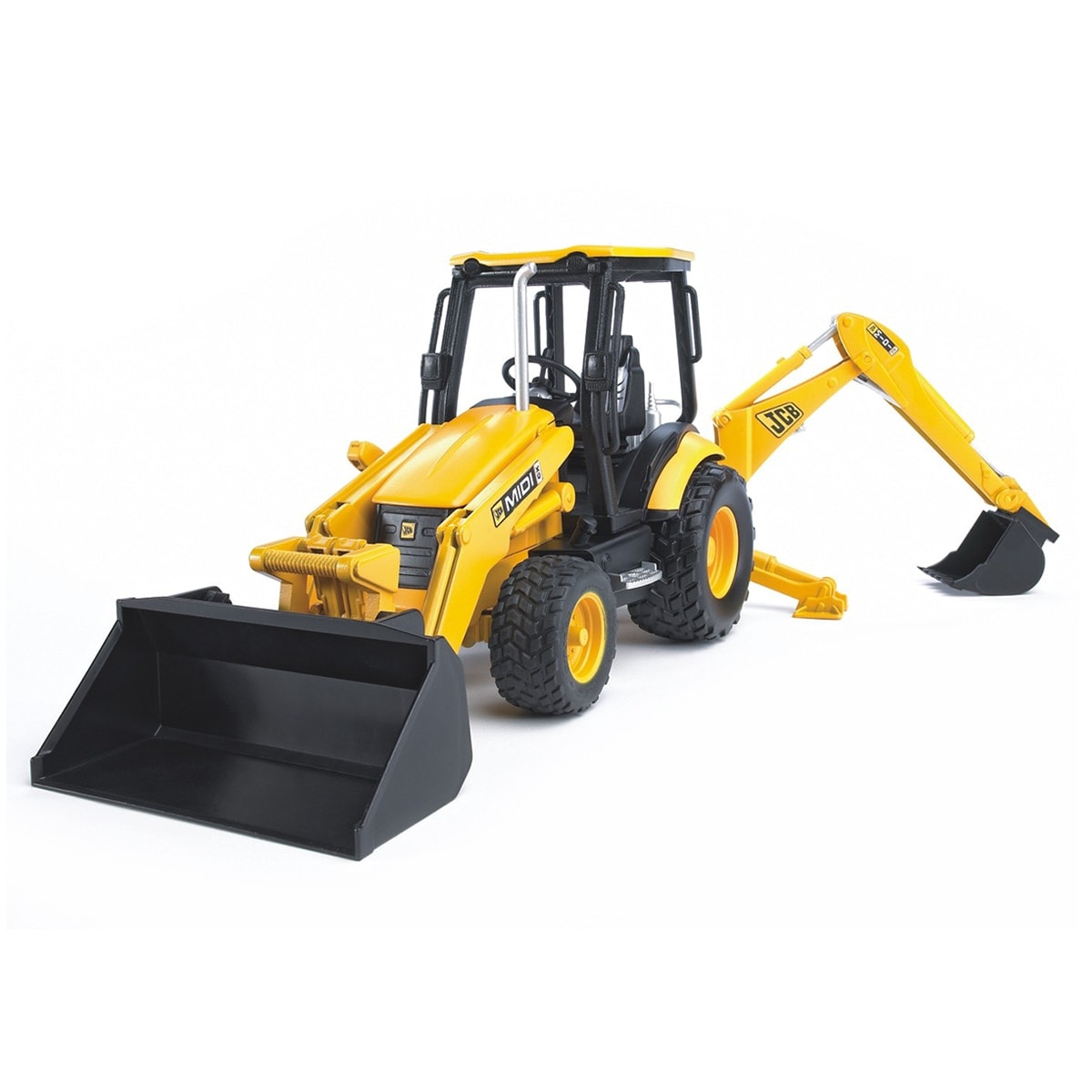 Bruder - Excavadora JCB MIDI con pala fronatl y brazo trasero. - Image 1