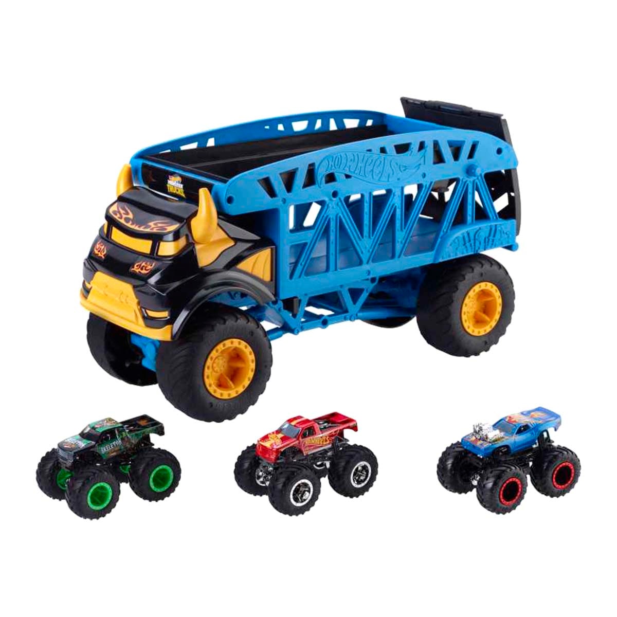 Hot Wheels - Camión organizador de vehículos Monster Mover Monster Trucks Hot Wheels. - Image 1