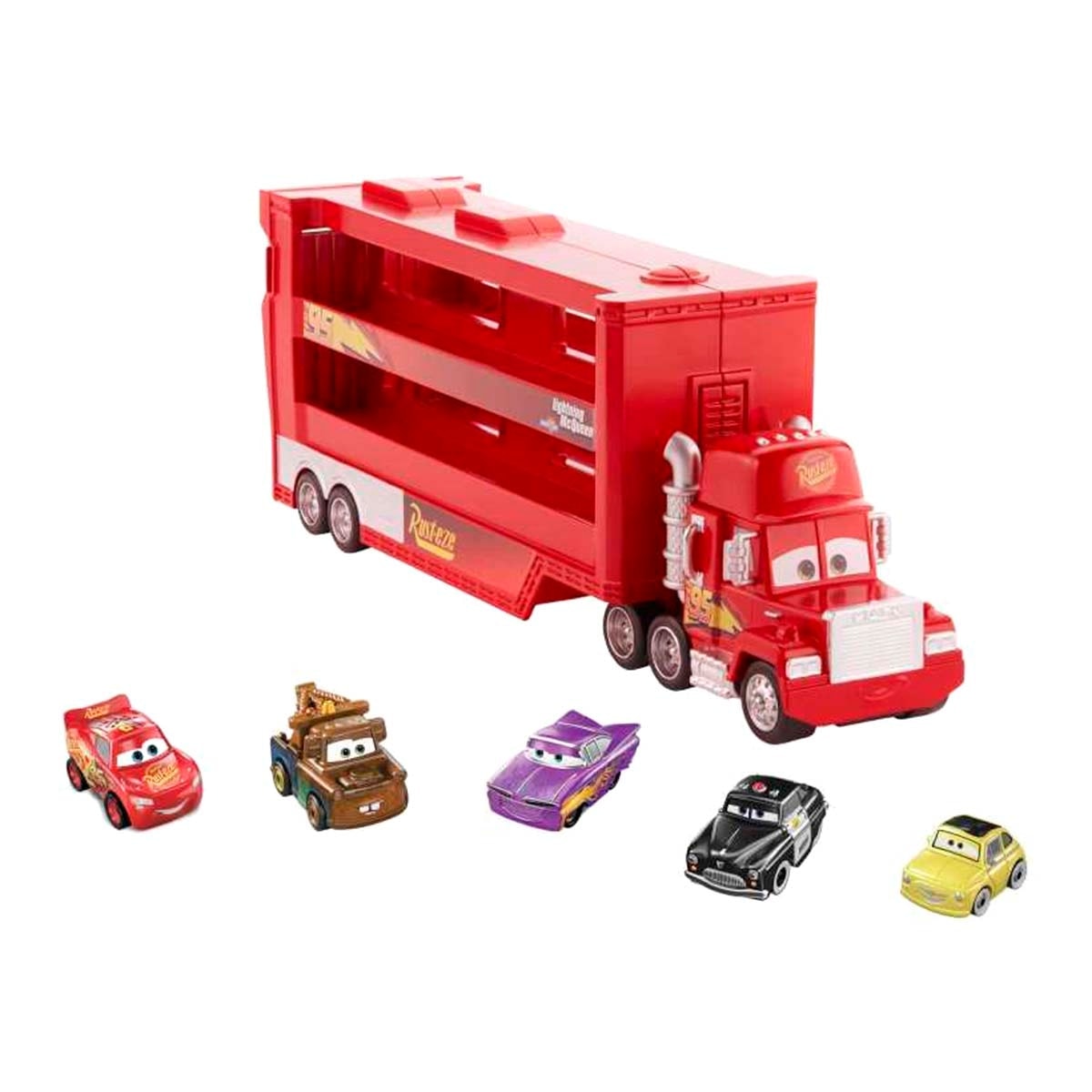 Mattel - Bundle Camión + 5 coches de juguete Mini Mack Cars Mattel. - Image 1