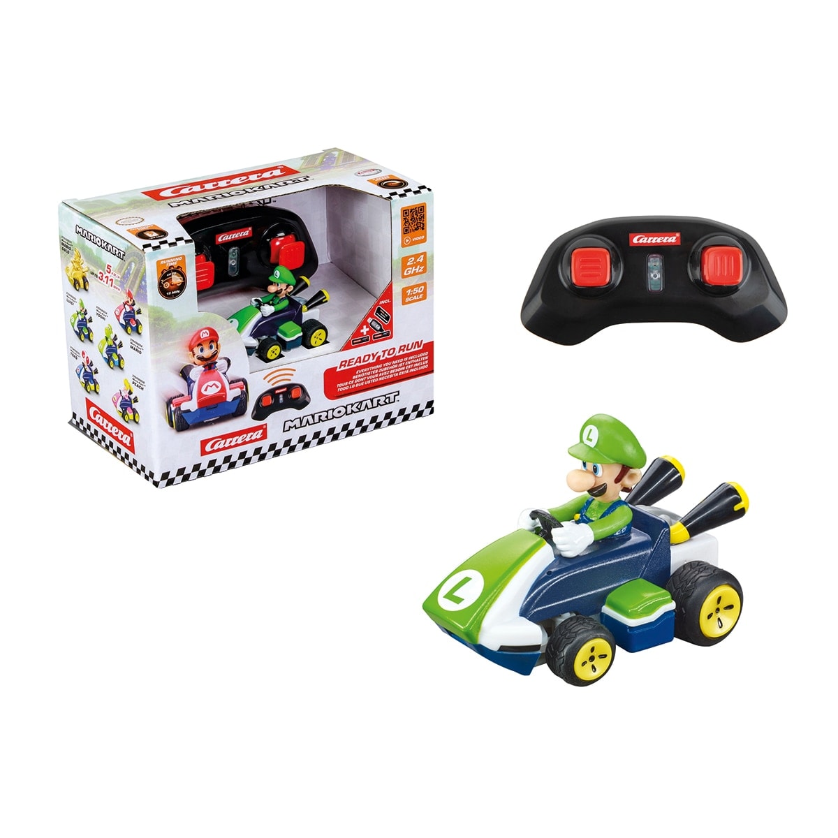 Carrera - Radiocontrol Kart Mini RC Luigi Mario Kart Carrera. - Image 1