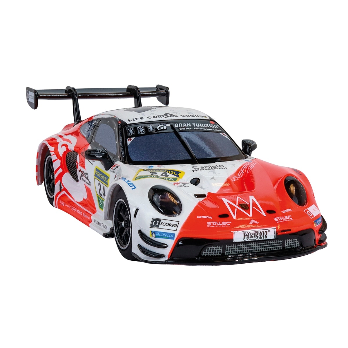 Carrera - Coche radiocontrol Porsche 911 GT3 R Lionspeed GP, No.24 Carrera Hybrid. - Image 1