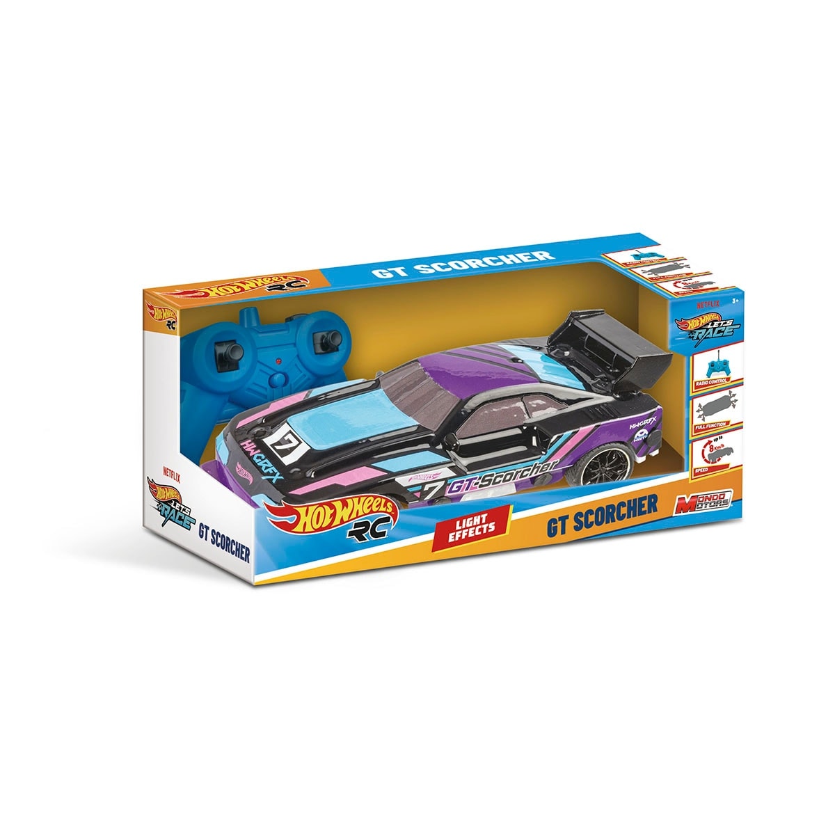 Mondo - Coche radiocontrol 1:24 Hot Wheels Let's Race GT Scorcher Mondo. - Image 1