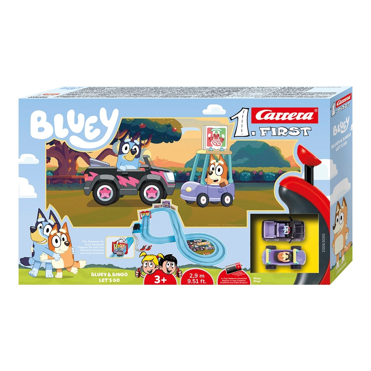 Carrera - Circuito para vehículos de juguete First Bluey Carrera. - Image 1