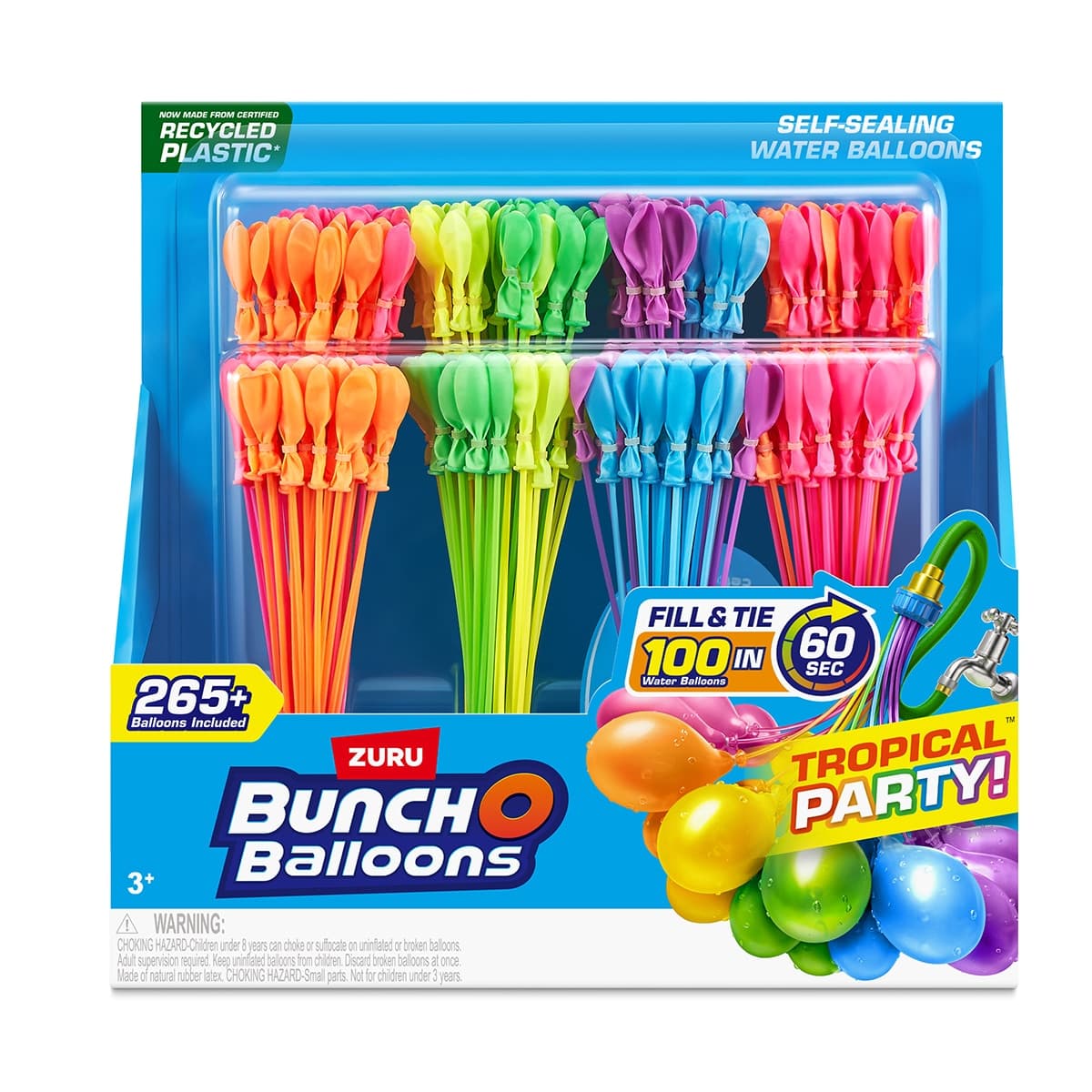 BUNCHOBALLOONS - Pack 8 Racimos Tropical Party Bunch O Ballons.