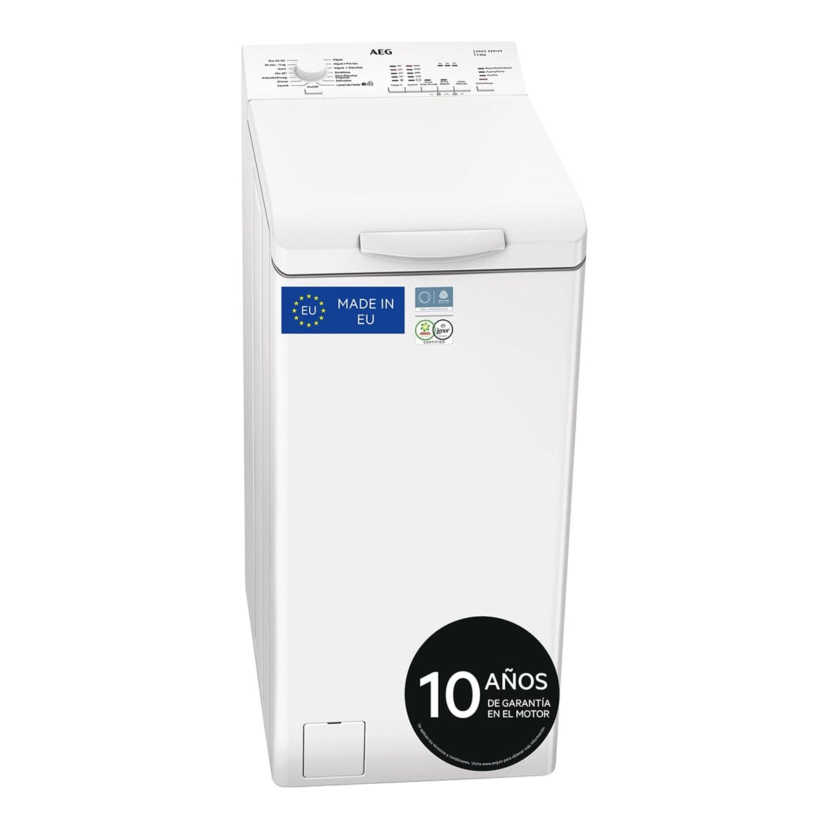 AEG - Lavadora carga superior AEG 7kg -1200 rpm - lavado rápido, h. con vapor, Serie 6000- LTE6K7230E.