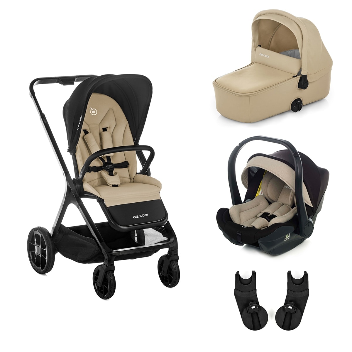 Be Cool - Carrito de bebé Be Cool Kombo con capazo Kombo y portabebé Travel Carrier.. - Image 1