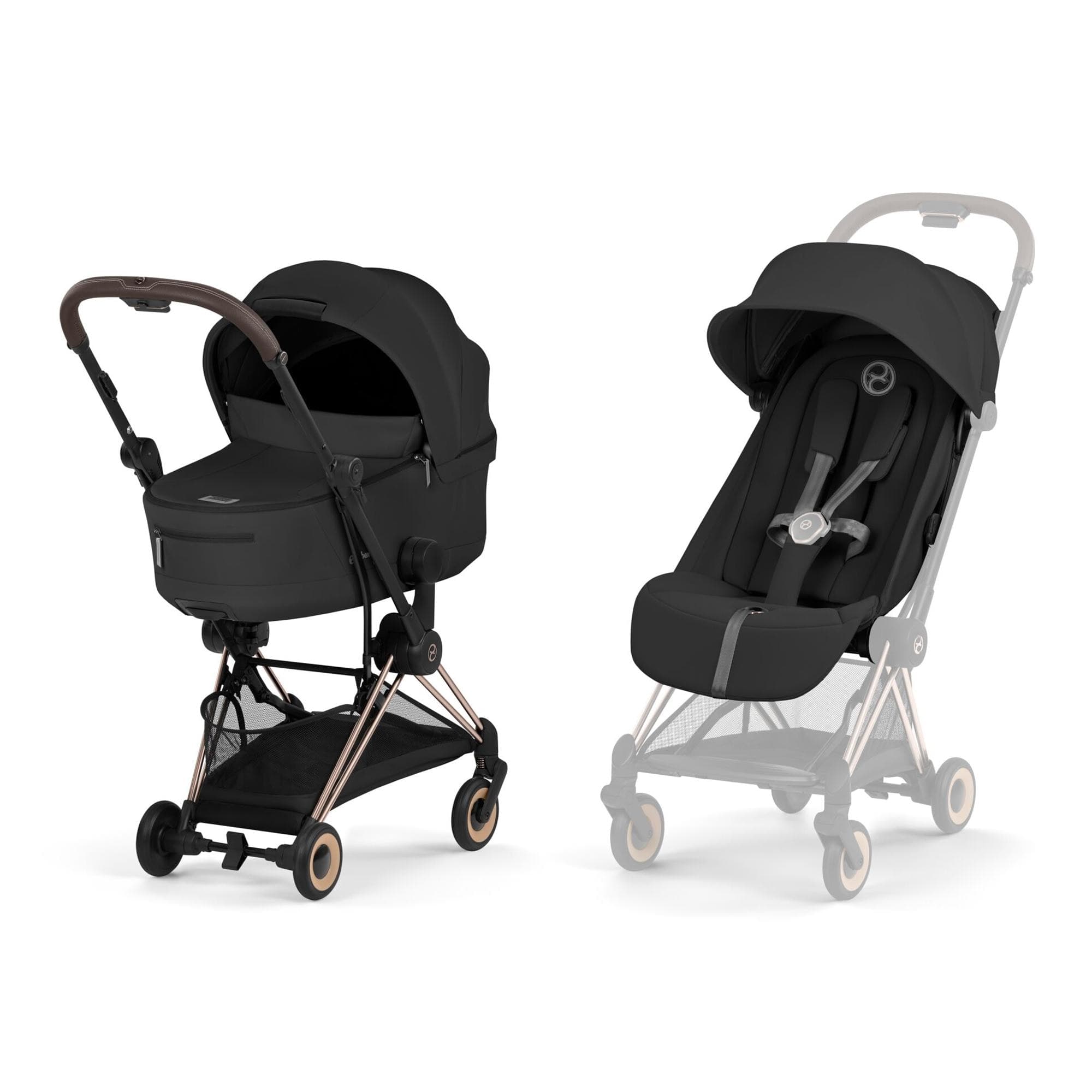 Cybex - Carro de bebé dúo CYBEX COŸA Comfort con Capazo plegable CYBEX COŸA Fold Lux Style.