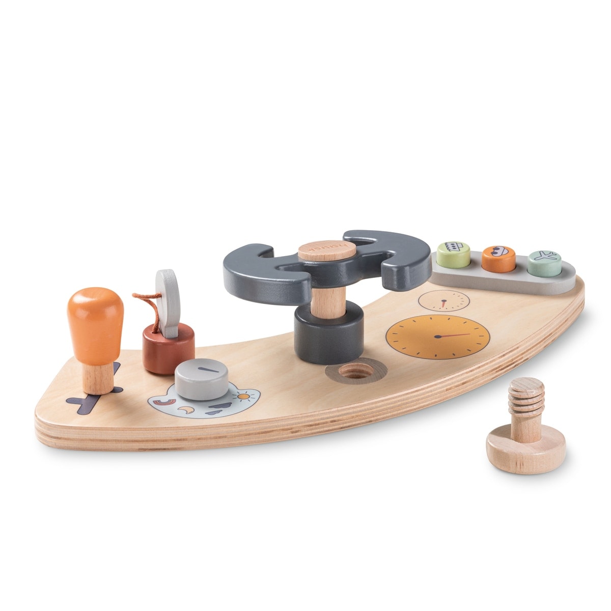 Hauck - Juguete de madera para trona evolutiva Hauck Play Cockpit. - Image 1