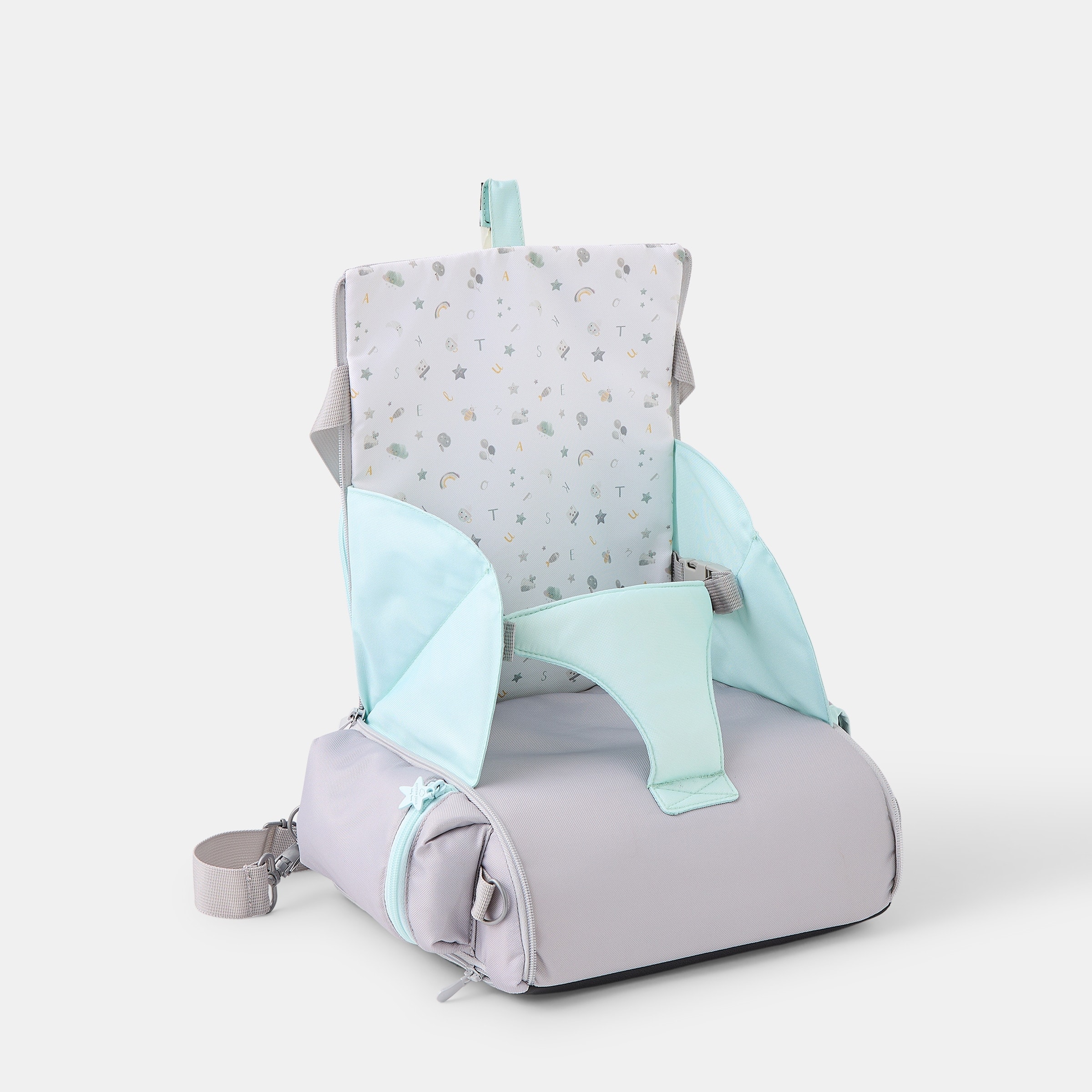 Cotton Juice Baby Home - Trona de viaje con bolsillo Abecedario de Cotton Juice Baby Home. - Image 1