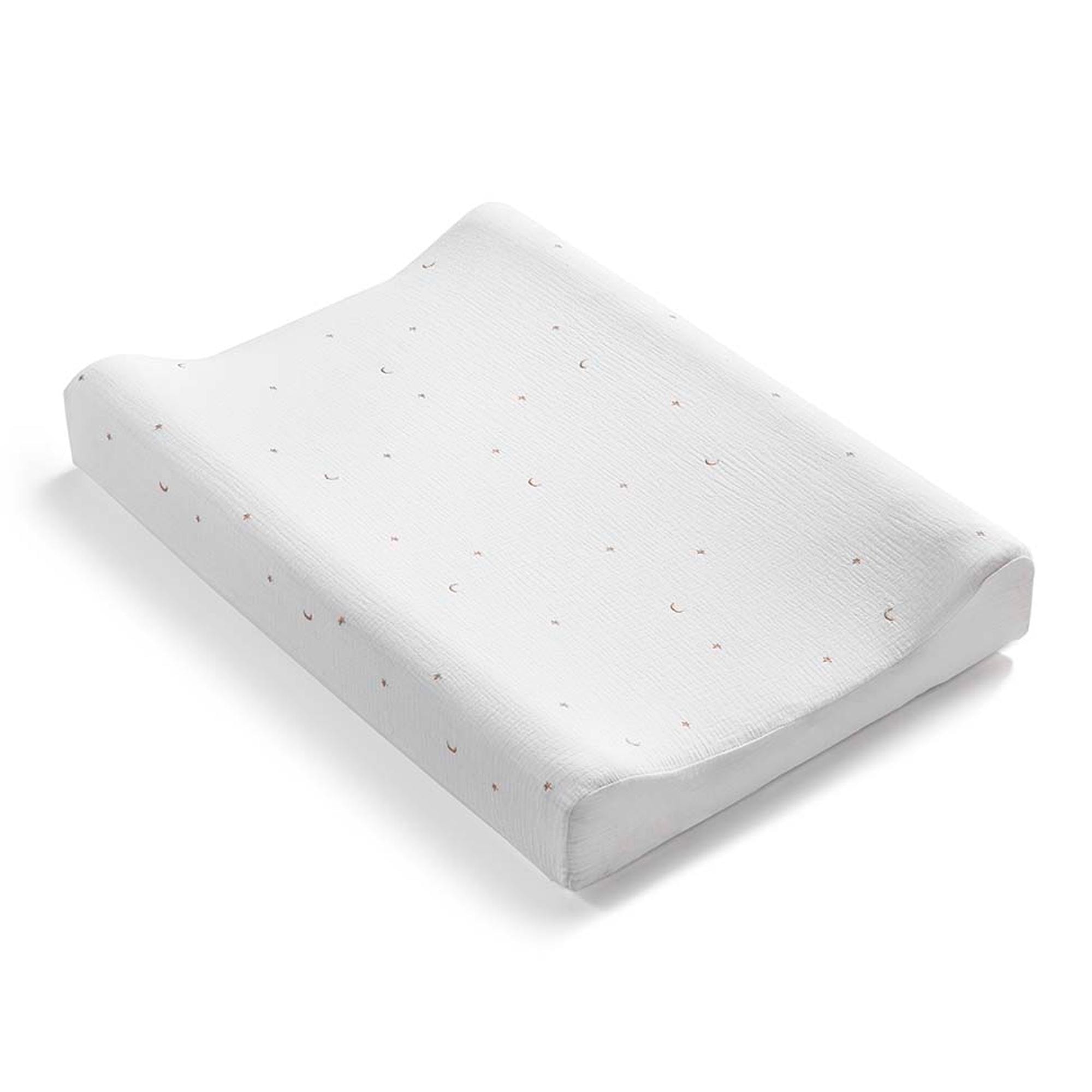 Cotinfant - Pack colchoneta cambiador Cómoda (70x50 cm) + Funda cambiador Sena blanco-arena Cotinfant. - Image 1