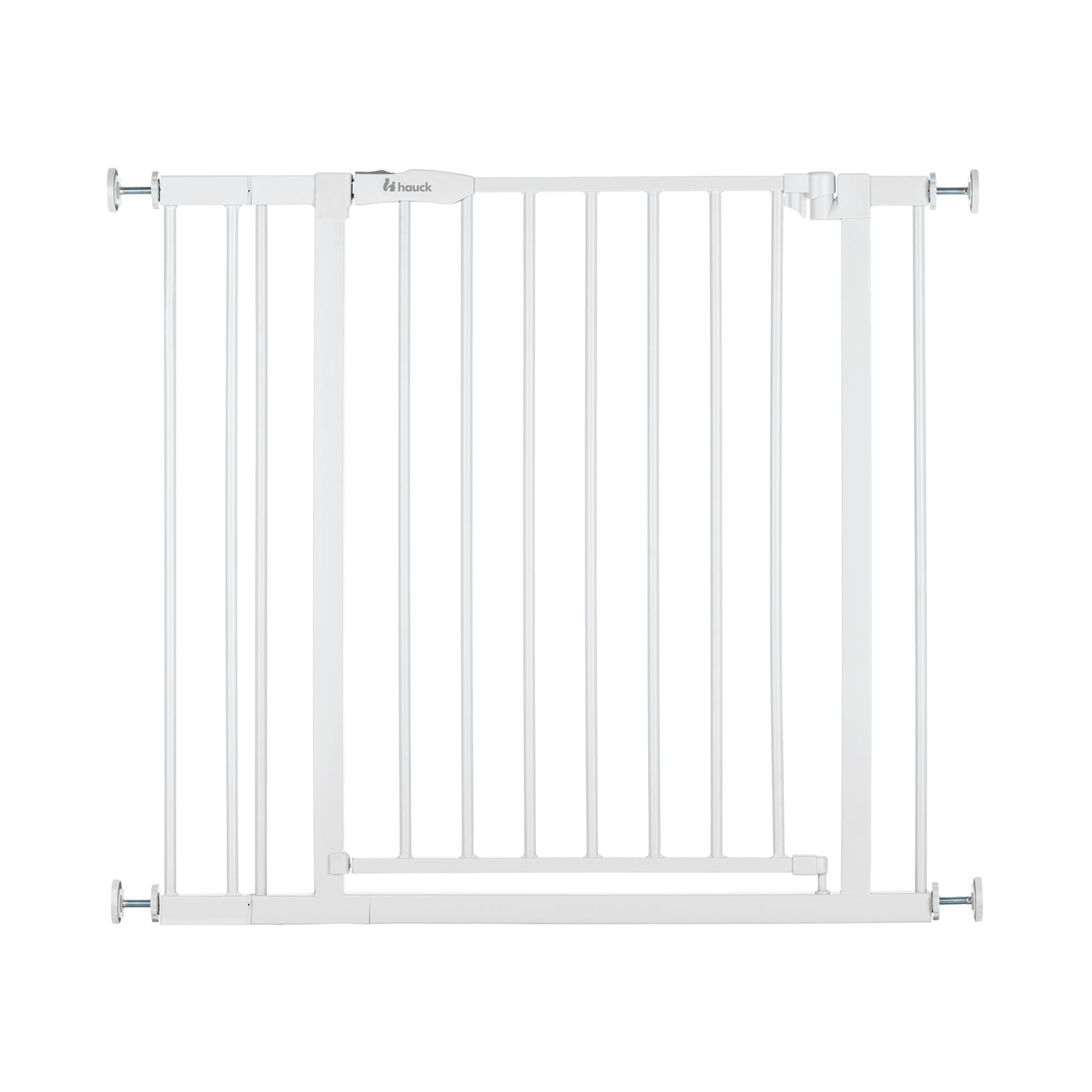 Hauck - Barrera de seguridad Open N Stop 2 Blanca + Extensión 9 cm. - Image 1