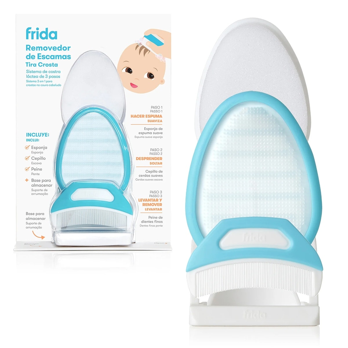 FRIDA - Sistema de 3 pasos para costra láctea Frida flakefixer. - Image 1