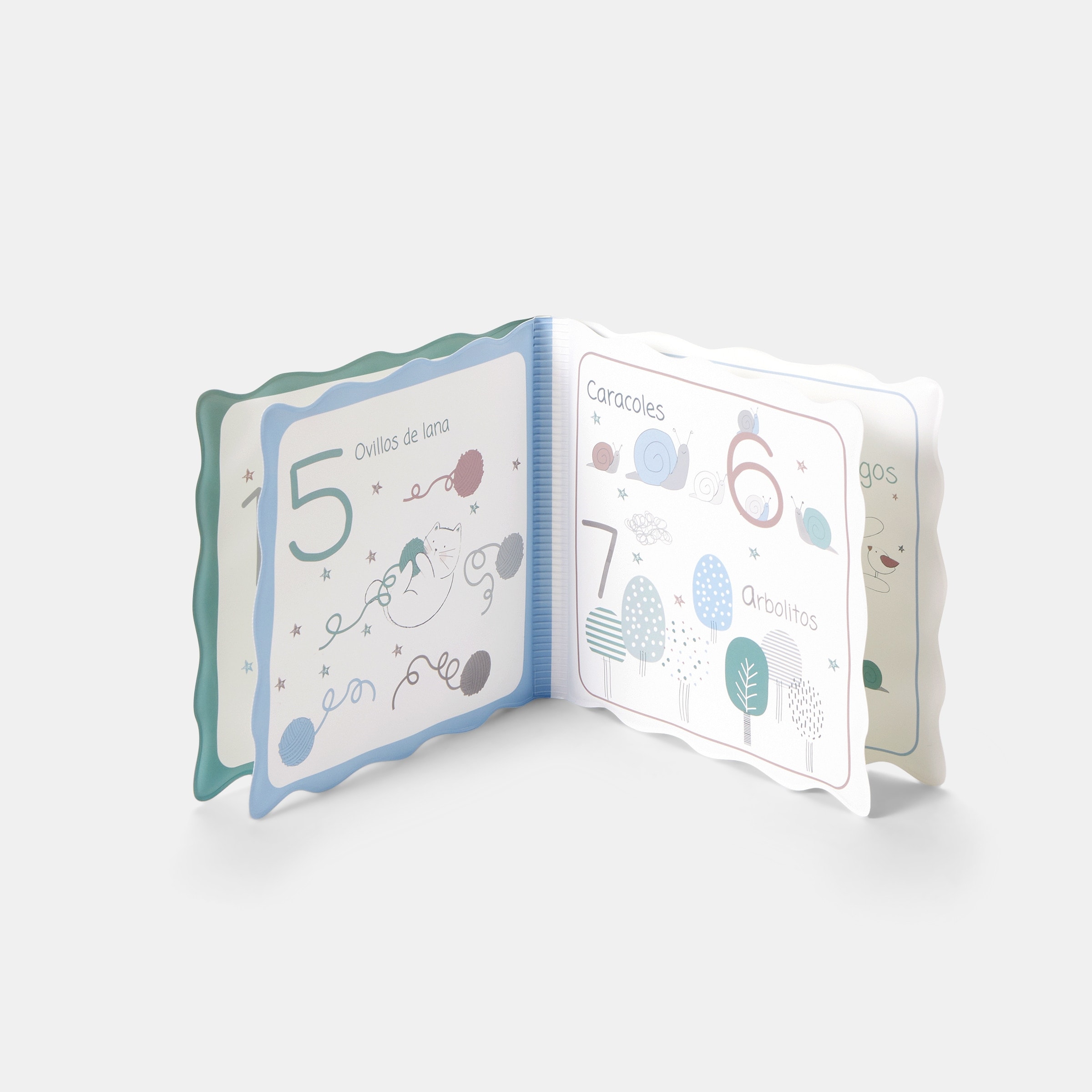 Cotton Juice Baby Home - Libro de baño para bebé Cotton Juice Baby home 'Cuenta y juega' verde. - Image 1