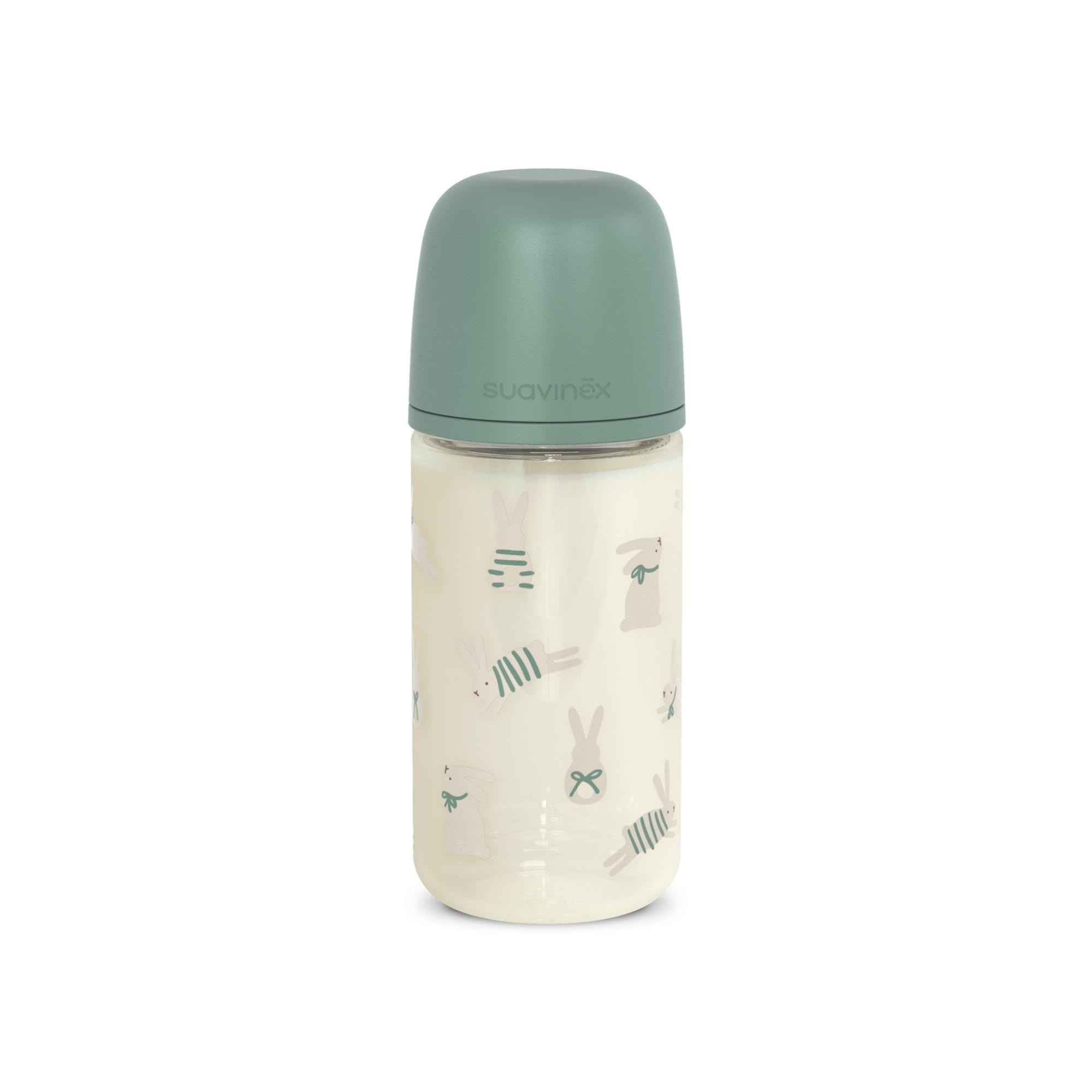 Suavinex - Biberón vidrio con tetina Fisiológica SX Pro Suavinex Wonderland 2.0 Flujo Lento 240ml. - Image 1