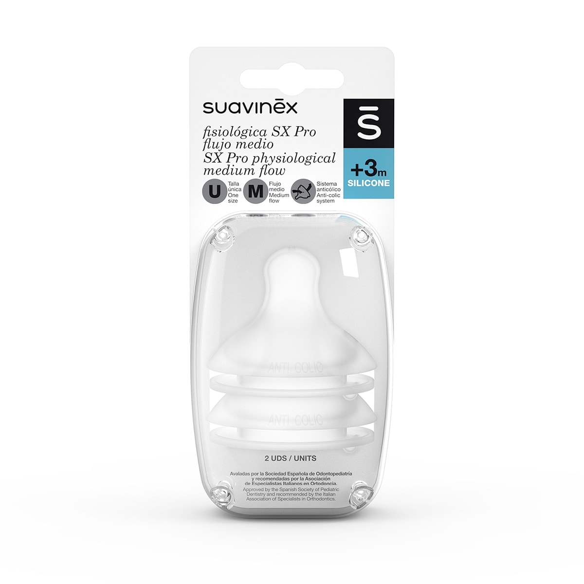 Suavinex - Tetina Fisiológica SX Pro Suavinex pack 2ud. - Image 1