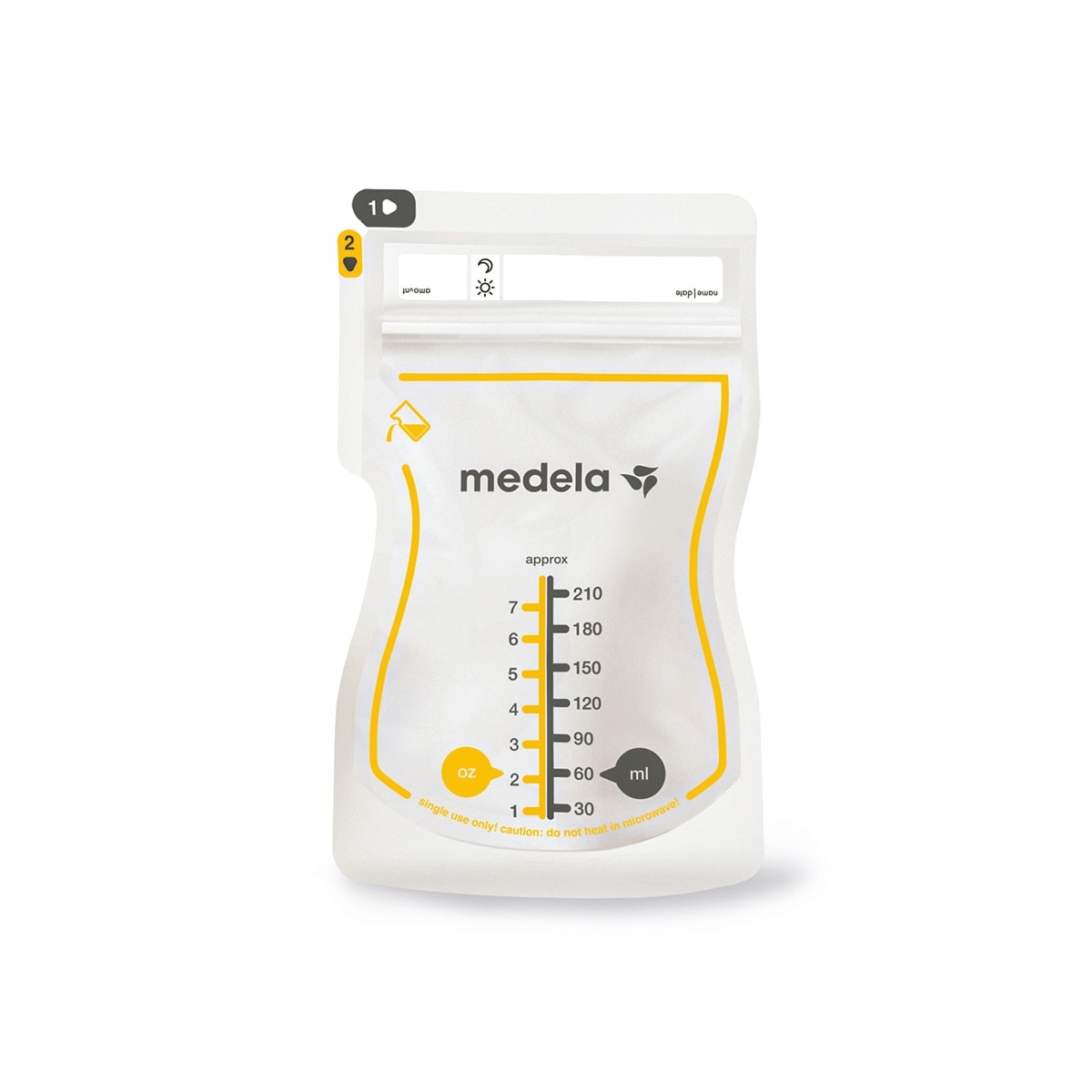 Medela - Bolsas de Almacenamiento Medela para Leche Materna (25 unids.) transparente. - Image 1