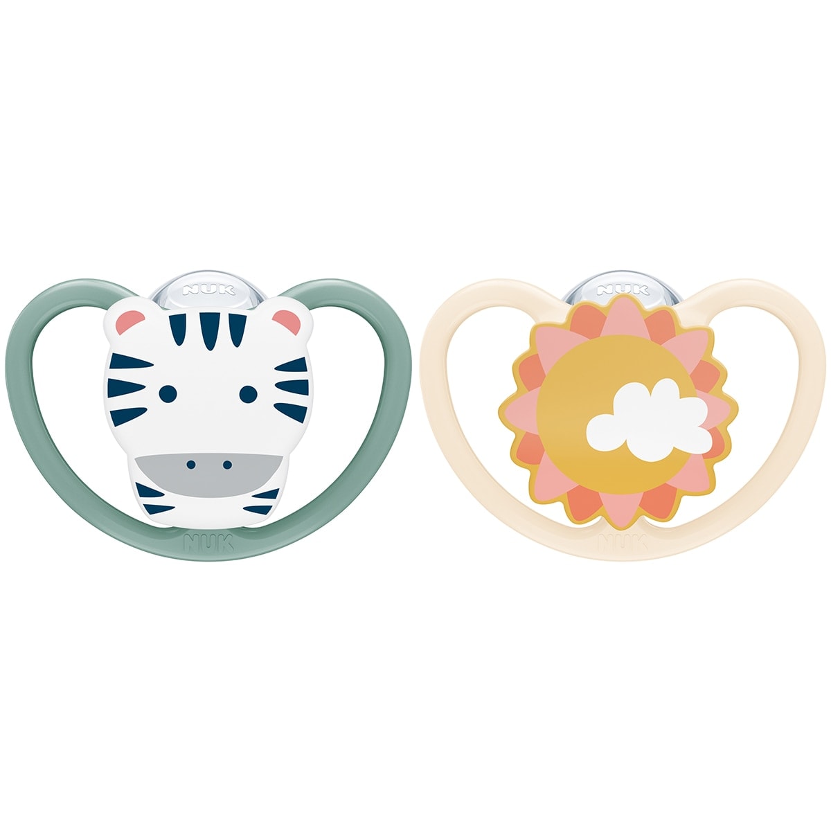 Nuk - Chupetes anatómicos Nuk SPACE de silicona, pack 2ud 18-36meses. - Image 1