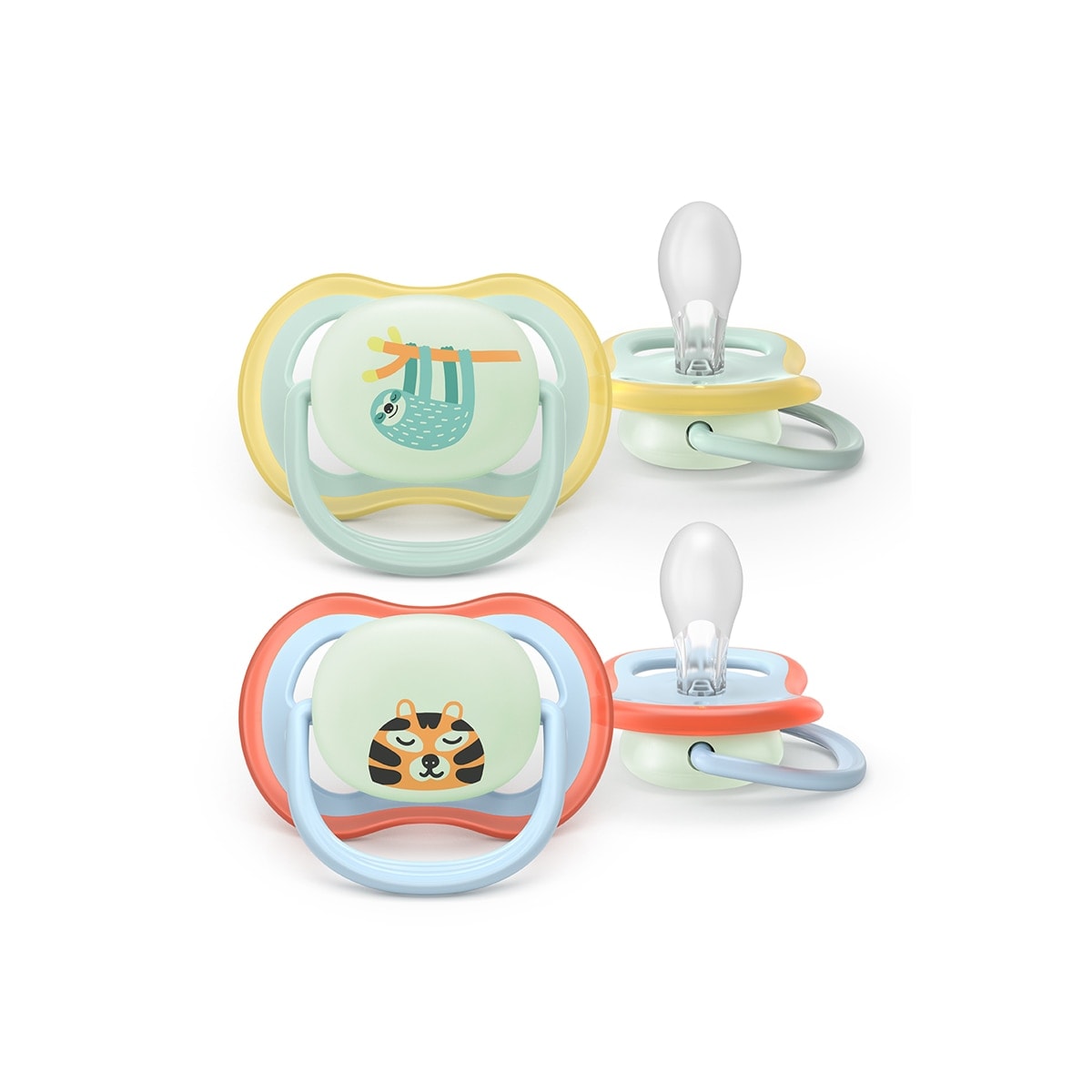 Philips Avent - Chupete Philips Avent Ultra Air Nocturno 0-6 meses 2 uds, brilla en la oscuridad. - Image 1