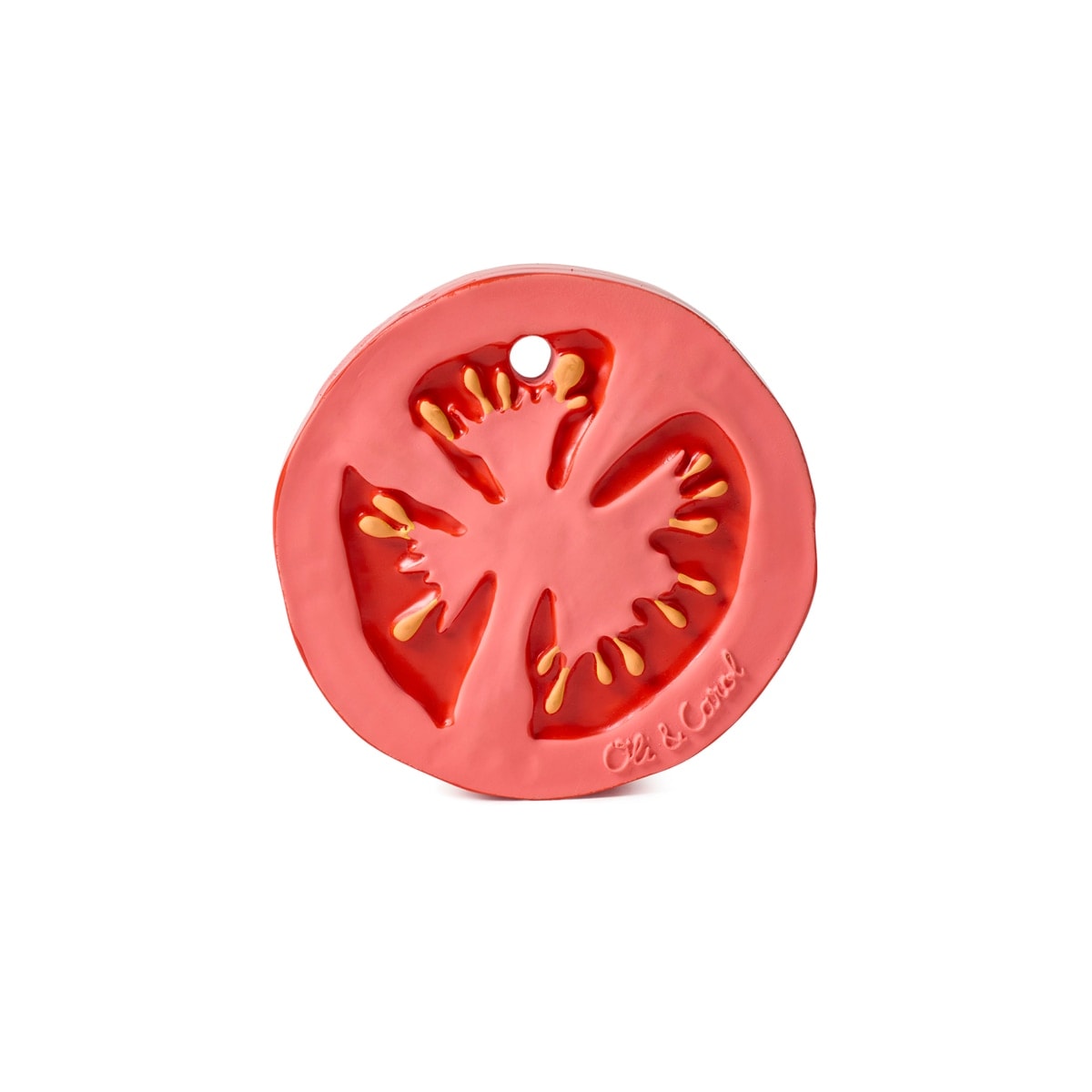 Oli&Carol - Mordedor Oli&Carol caucho natural tomate. - Image 1