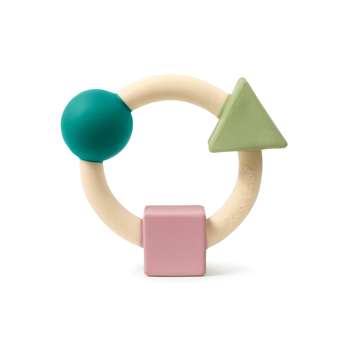 Oli&Carol - Mordedor Oli&Carol caucho natural geometrico colección Bauhaus. - Image 1