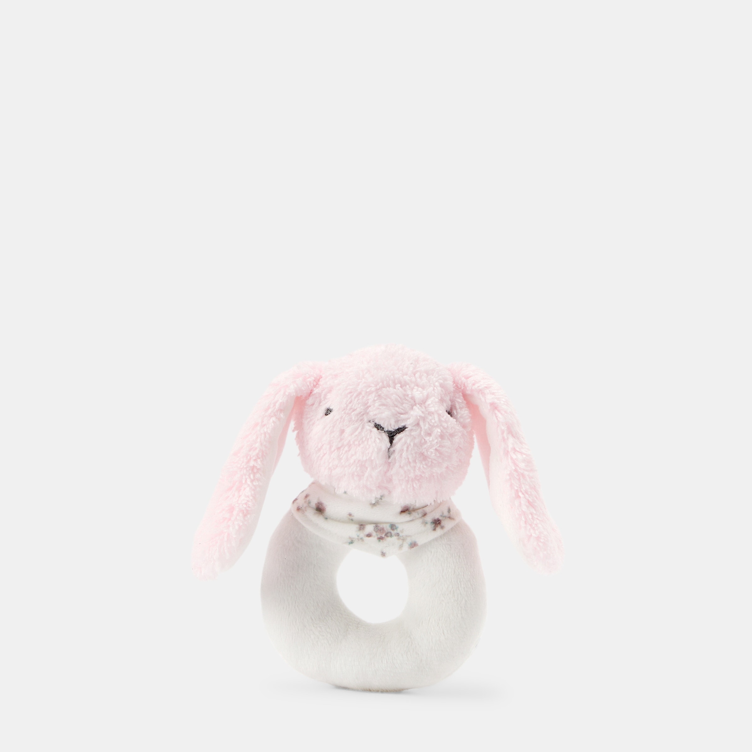 Cotton Juice Baby Home - Peluche sonajero en forma de aro Cotton Juice Baby Home conejo. - Image 1