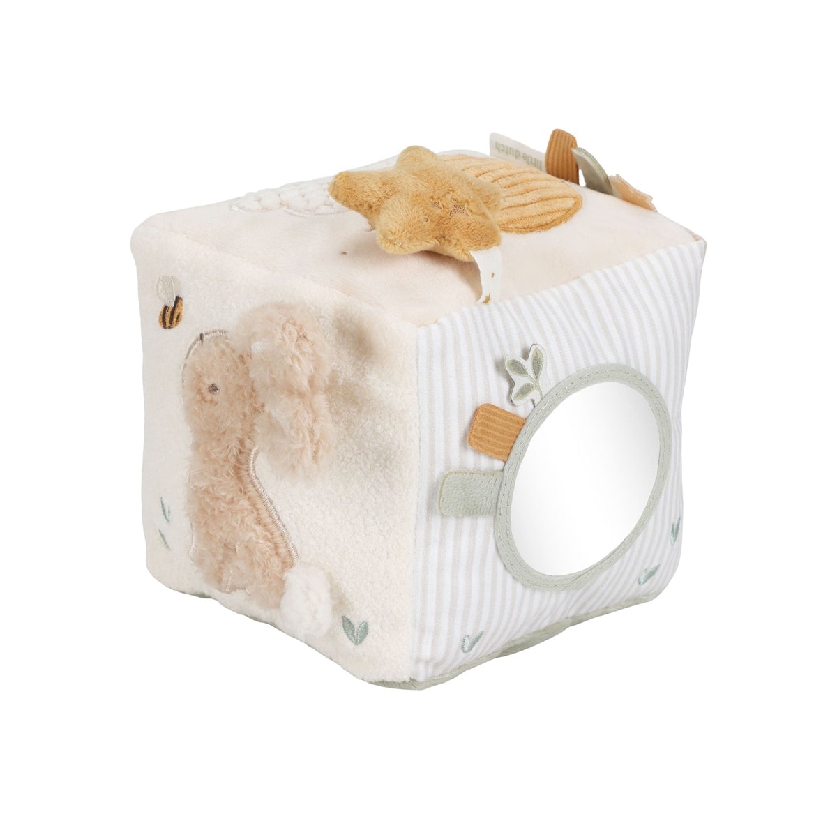 LITTLE DUTCH - Cubo blandito de actividades Little Dutch colección new born naturals. - Image 1