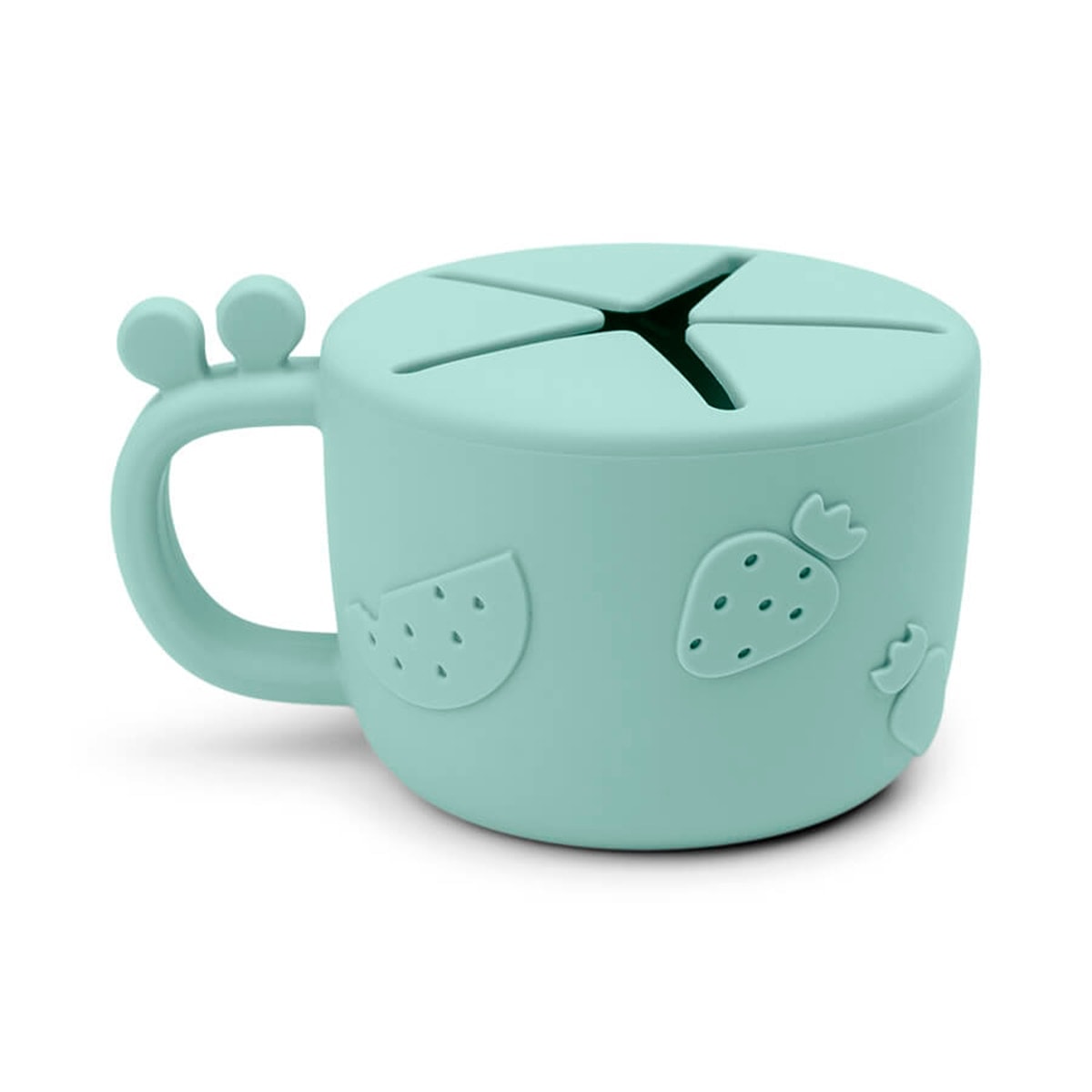 Done by Deer - Taza porta snacks Silicona DONE BY DEER PEEKABOO RAFFI Azul. - Image 1