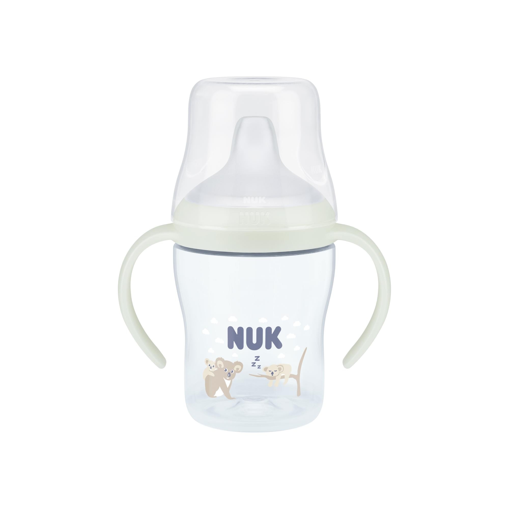 Nuk - Taza aprendizaje NUK nocturna con boquilla silicona 150ml, 6m+. - Image 1