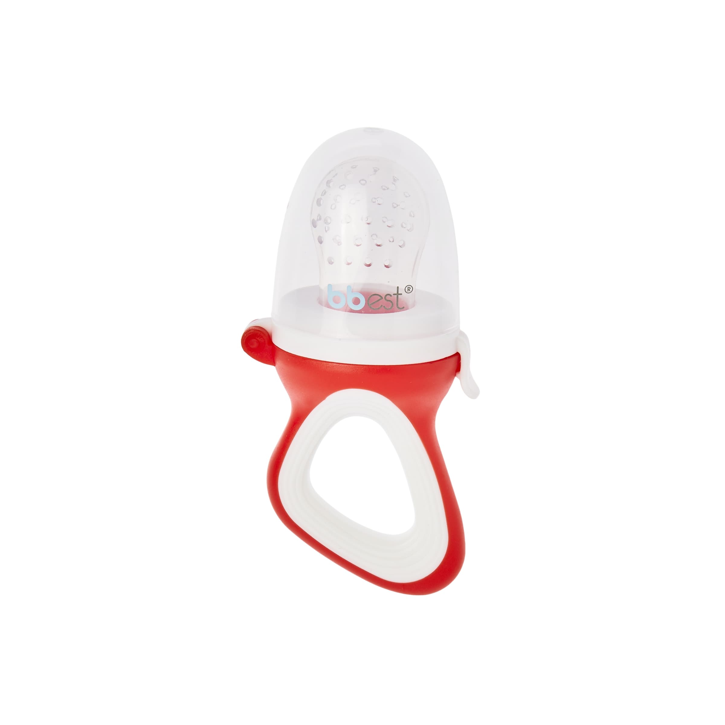 bbest - Alimentador Antiahogo bbest para frutas de silicona rojo.