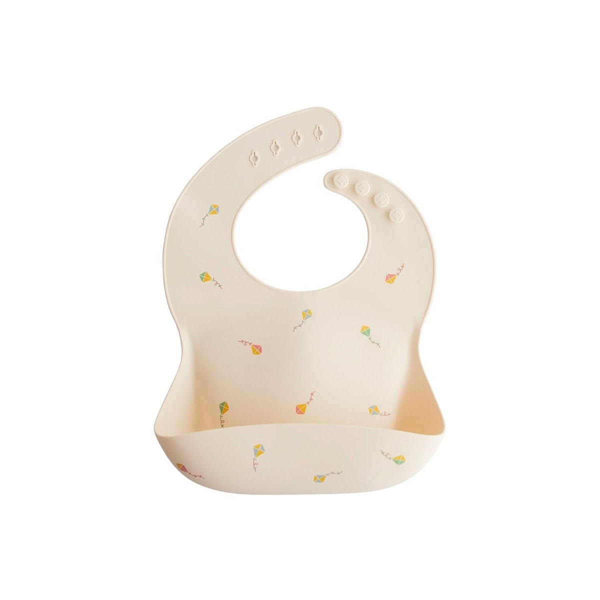 Mushie - Babero Mushie silicona con bolsillo. - Image 1