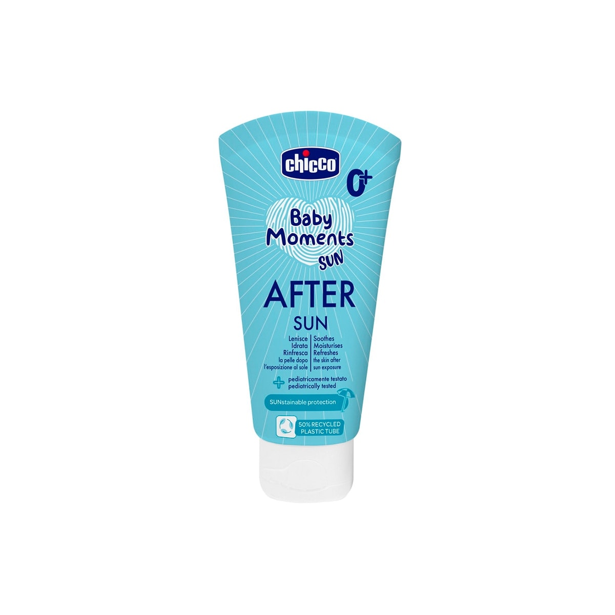 Chicco - Leche aftersun Baby Moments 0 meses+ 150ml. - Image 1