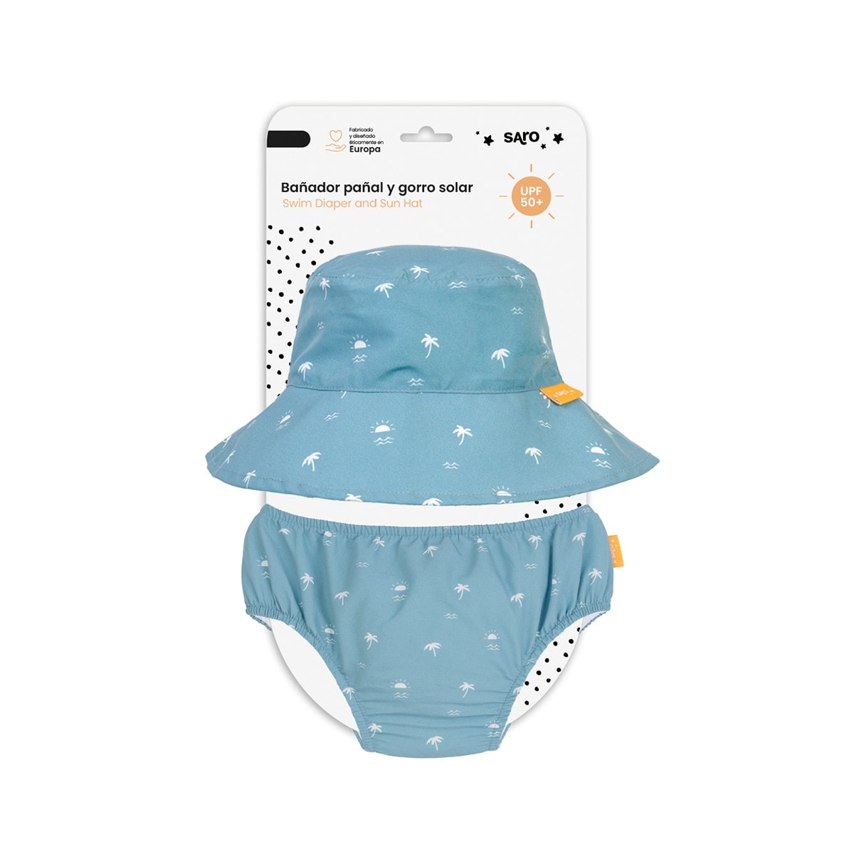 Saro - Set bañador pañal + gorro upf 50 Saro colección Sea la Vie. - Image 1