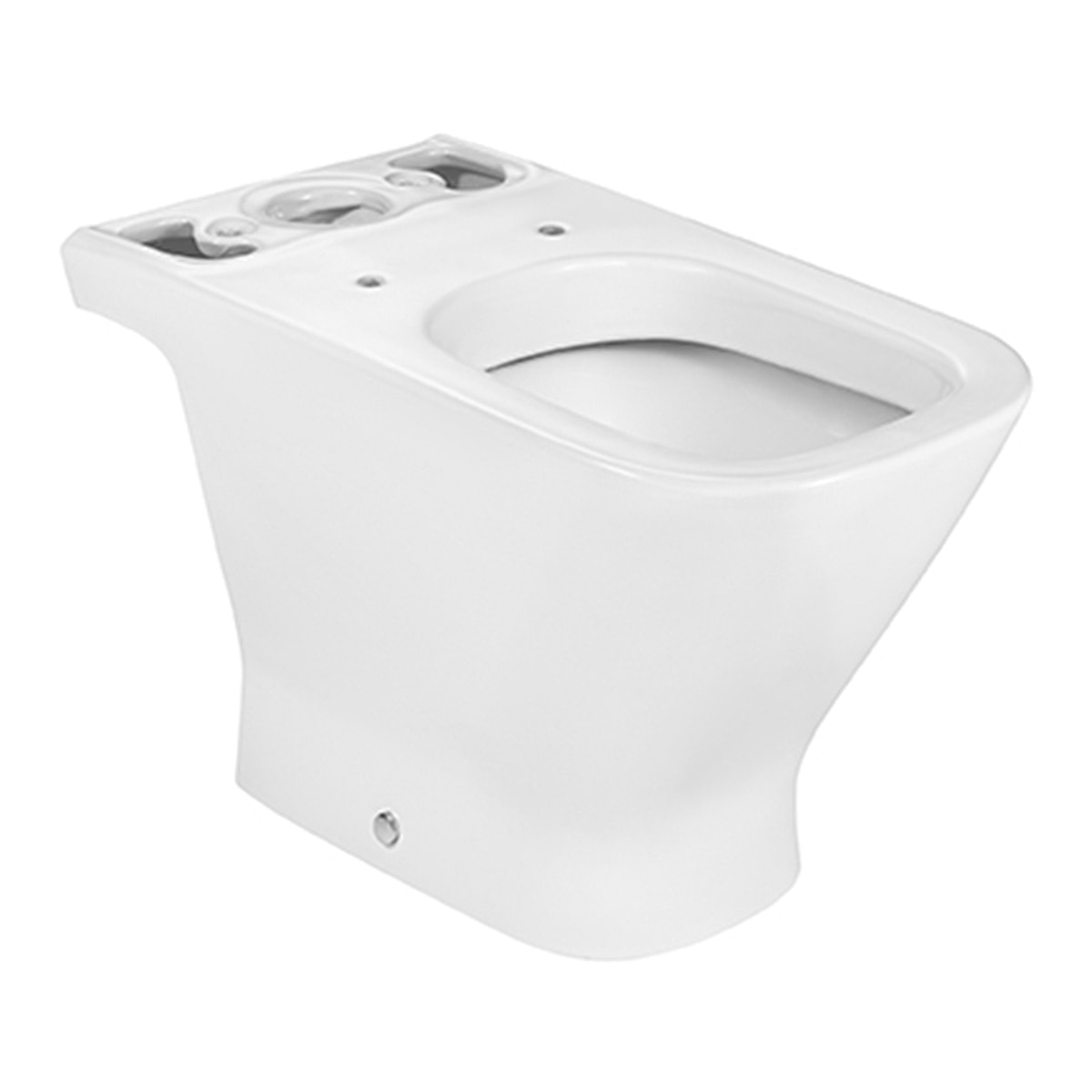 Roca - Taza de pie para inodoro de tanque bajo con salida horizontal. - Image 1
