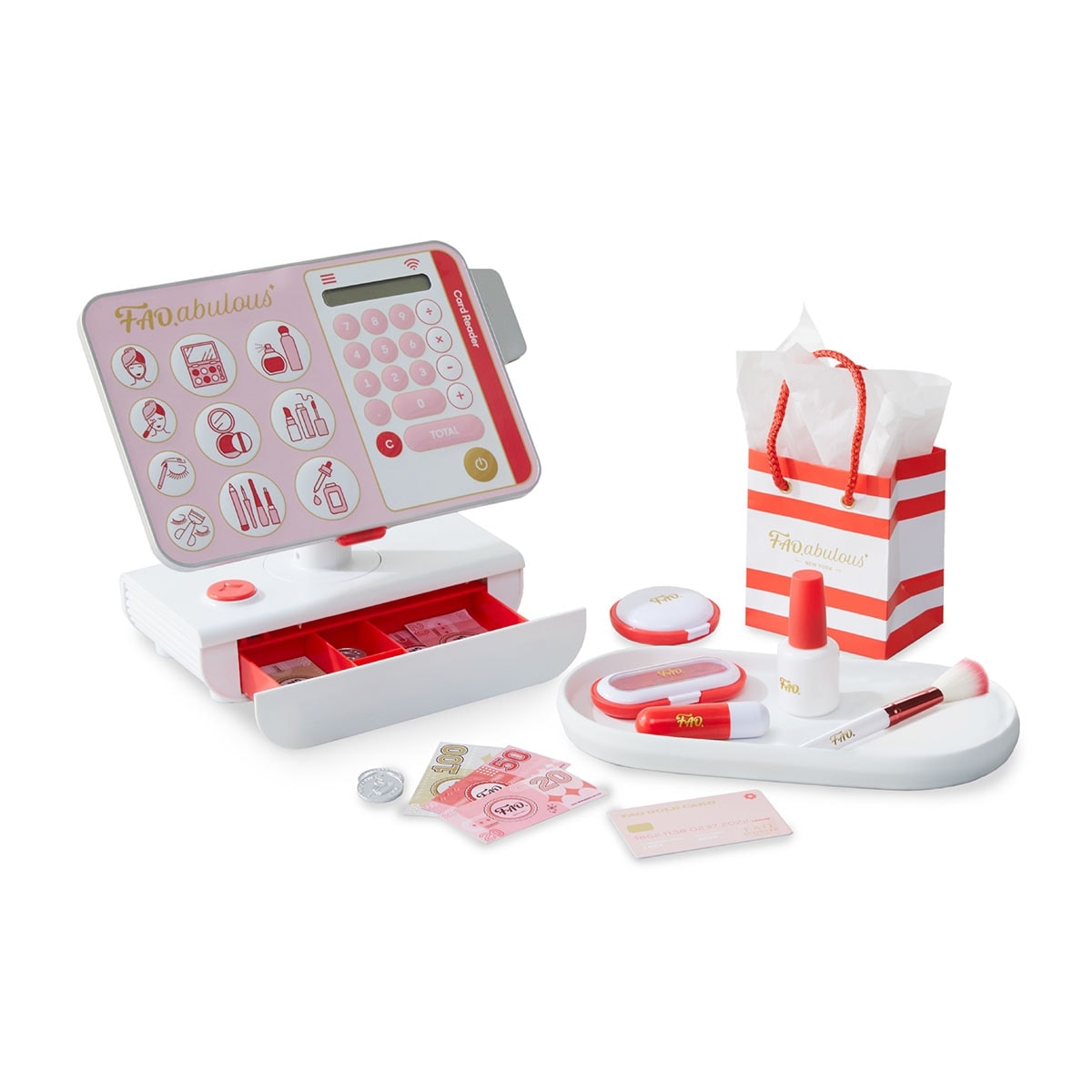 FAO.abulous - Conjunto de juego de maquillaje de simulación 19 piezas F.A.O. Schwarz. - Image 1