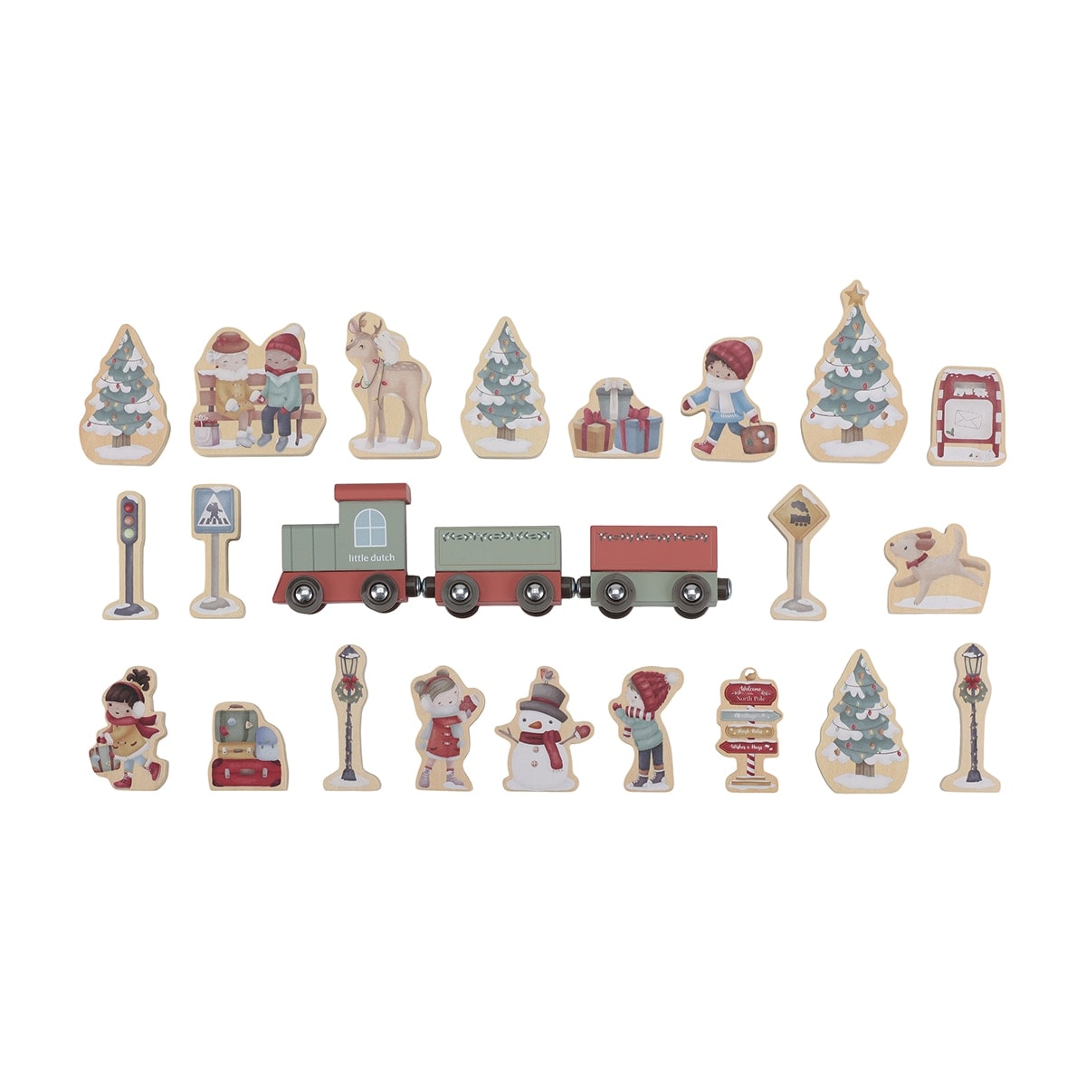 LITTLE DUTCH - Caja Adviento tren navidad Little Dutch. - Image 1