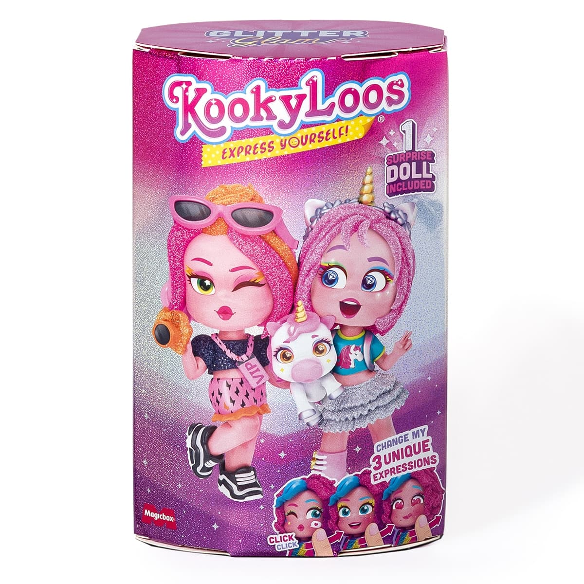 KOOKYLOOS - Muñeca KookyLoos Glitter Glam - Surprise Doll.