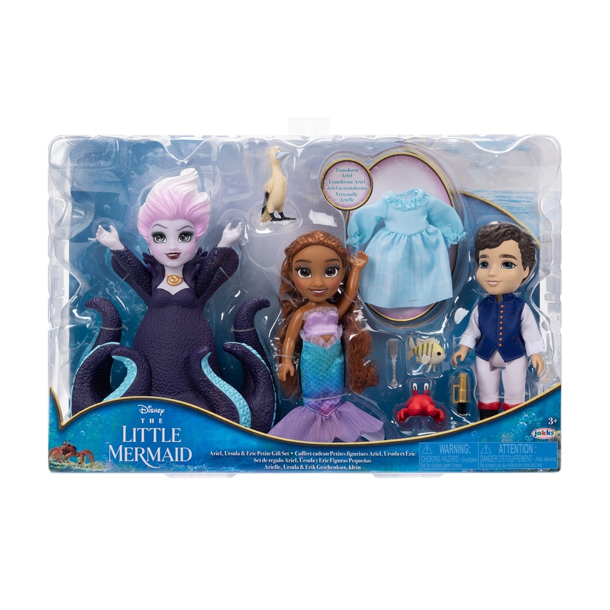 Disney - Set 3 muñecas 15 cm La Sirenita Disney Jakks Pacific. - Image 1