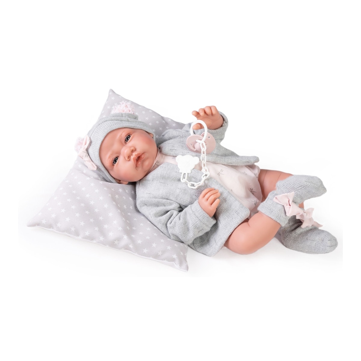 Muñecas Antonio Juan - Muñeca Recien Nacida Gris. - Image 1