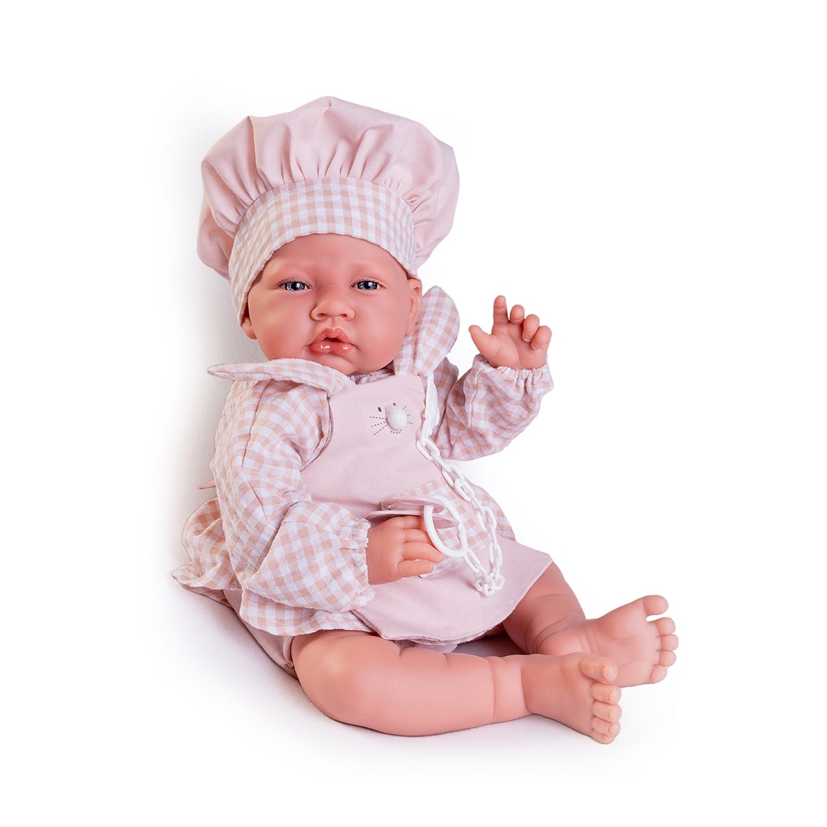 Muñecas Antonio Juan - Muñeca Recién Nacida cocinera con delantal para ti Muñecas Antonio Juan. - Image 1