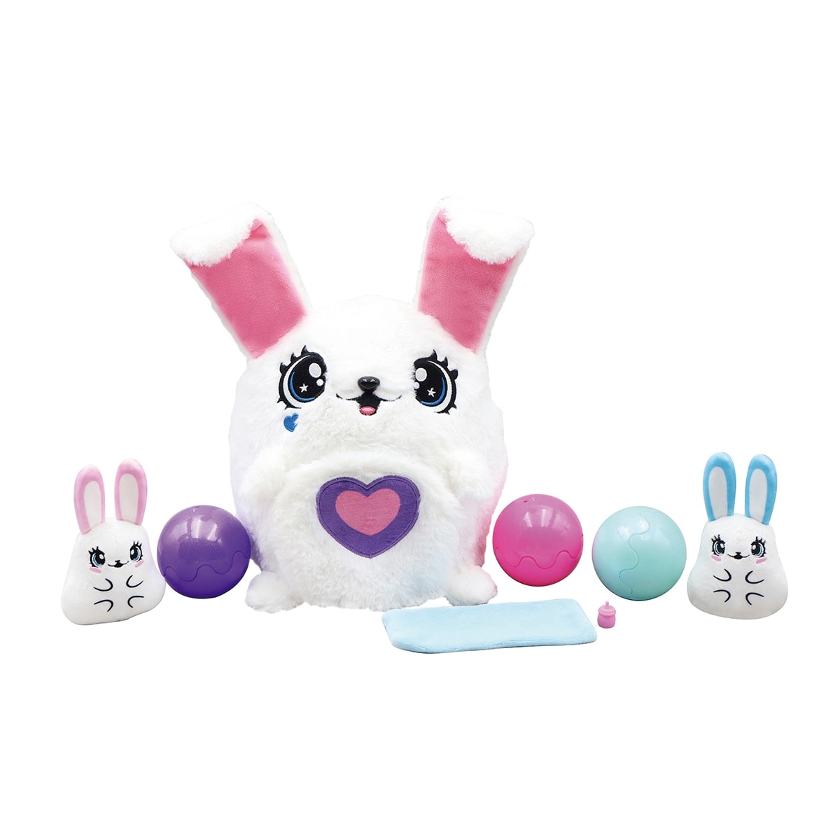 Bizak - Mama Bunny y sus bebes sorpresa, peluche interactivo con sorpresas en su barriguita. - Image 1