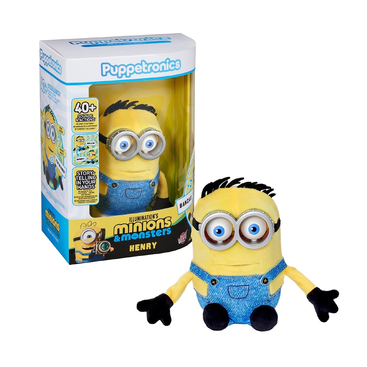 Famosa - Peluche interactivo Puppetronic Henry Palm Minions Famosa. - Image 1