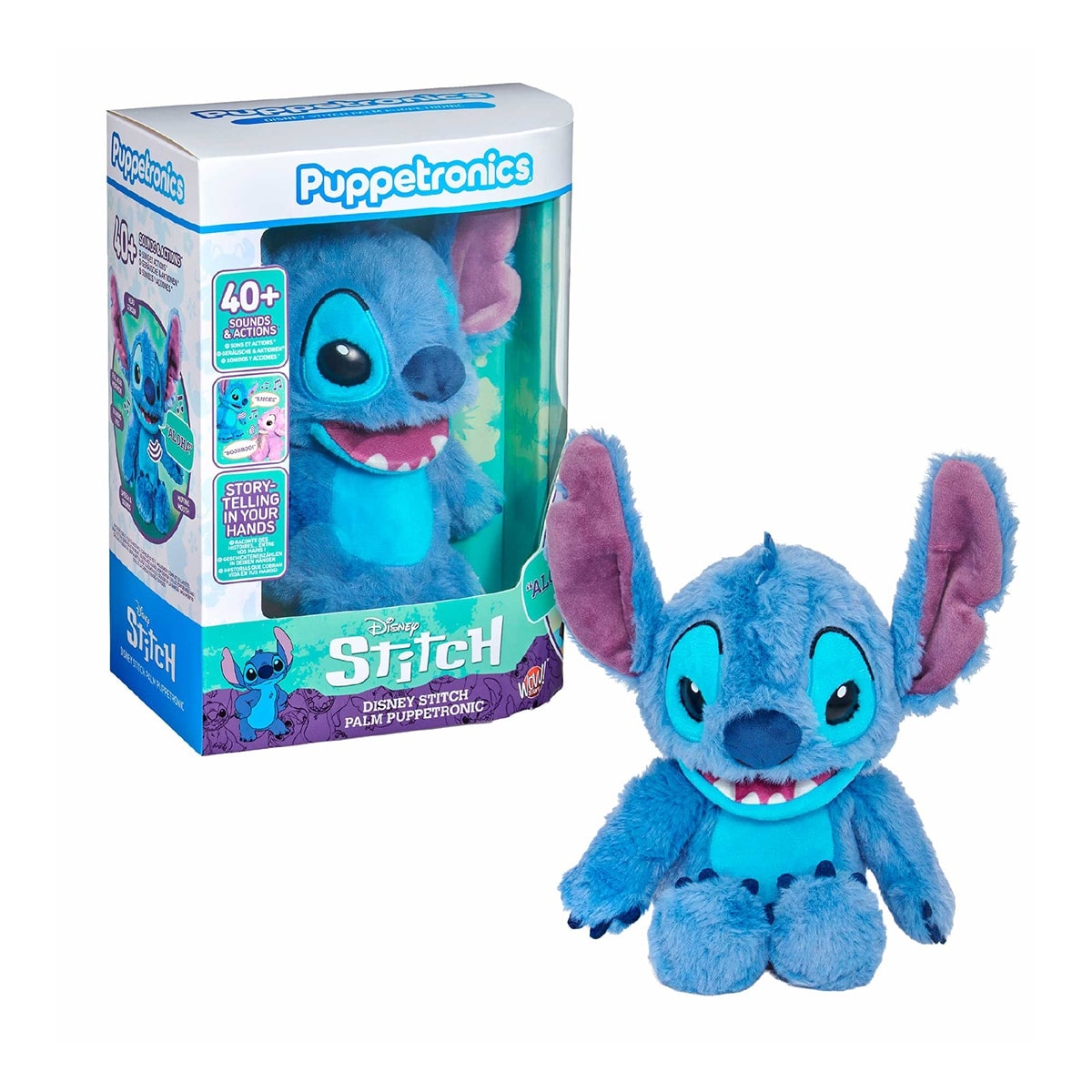 Famosa - Peluche interactivo Puppetronic Stitch Palm Disney Famosa. - Image 1