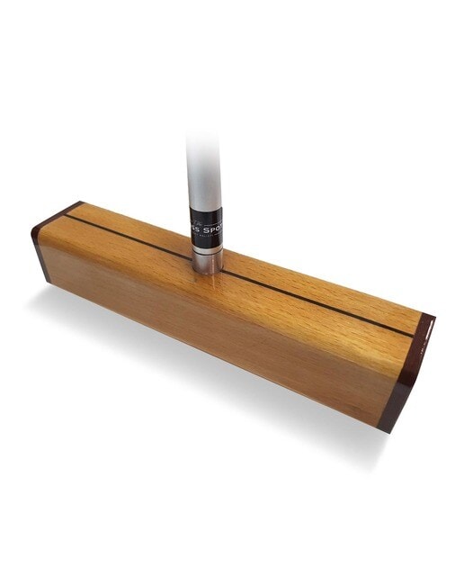 Federación Española de Croquet - Mazo de croquet Clásico cabeza 28cm de Haya, tapa de Resina Fenólica y mango de aluminio The Brass Spot Federación Es. - Image 1